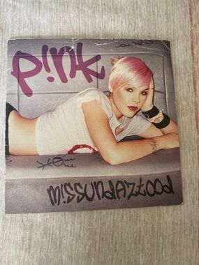 P!nk Missundaztood Album Cover - Pink Hair Artwork